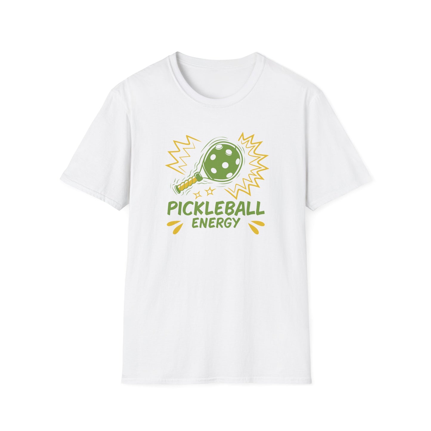Women's Vibrant Pickleball T-shirt - Pickleball Energy White