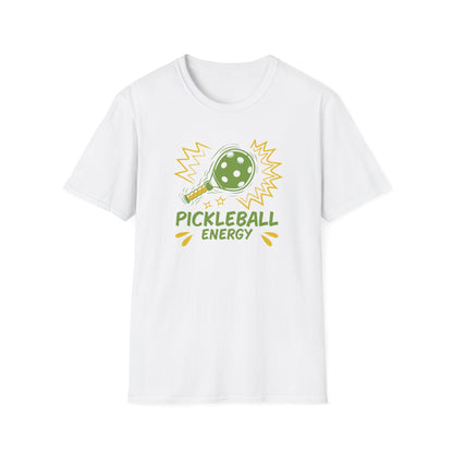 Women's Vibrant Pickleball T-shirt - Pickleball Energy White
