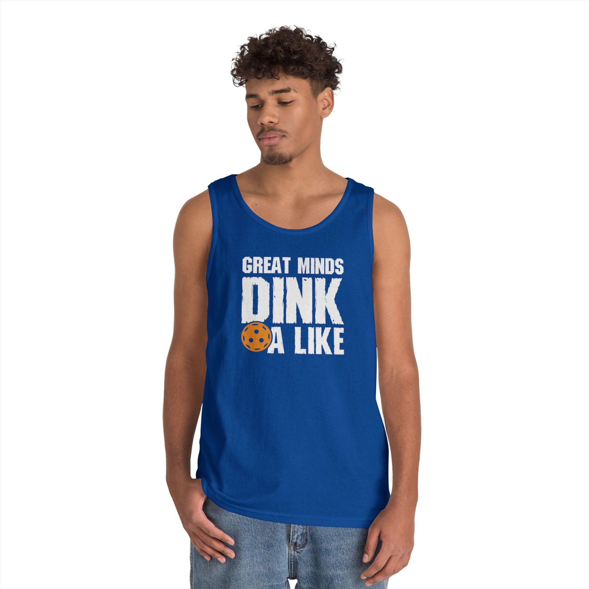 Men's Bold Pickleball Tank Top - Great Mind Dink a Like