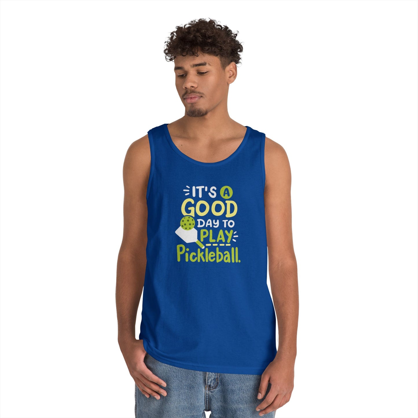 Men's Pickleball Tank Top - It's a Good Day to Play Pickleball