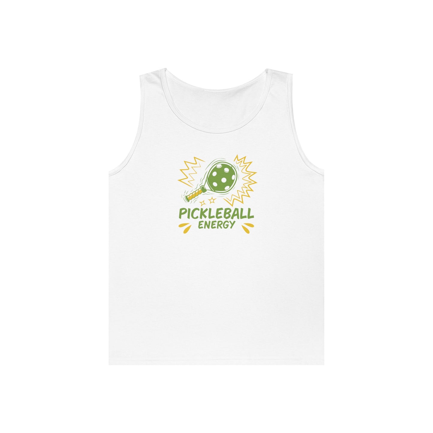 Women's Quirky Pickleball Tank Top - Pickleball Energy White