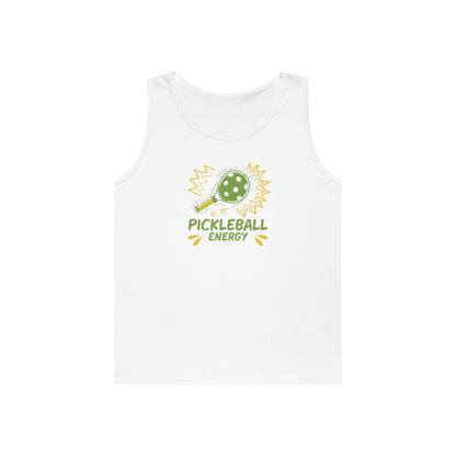 Women's Quirky Pickleball Tank Top - Pickleball Energy White