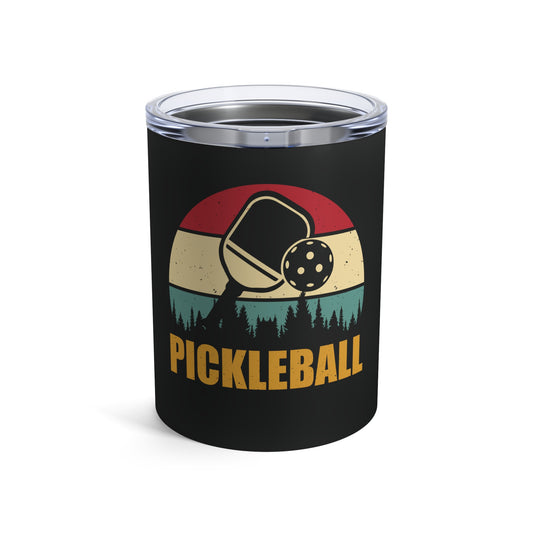 Pickleball Cool Tumbler - Pickleball Retro Black