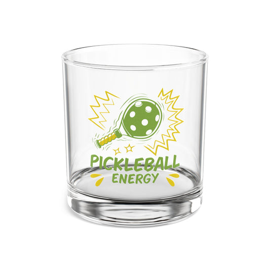 Pickleball Unique Rocks Glass - Pickleball Energy