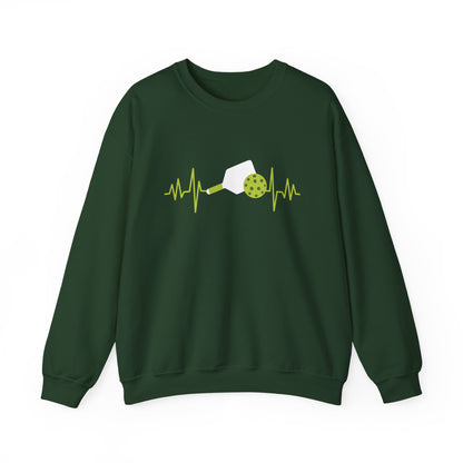 Women's Soft Pickleball Sweatshirt - Pickleball and Pulse Green