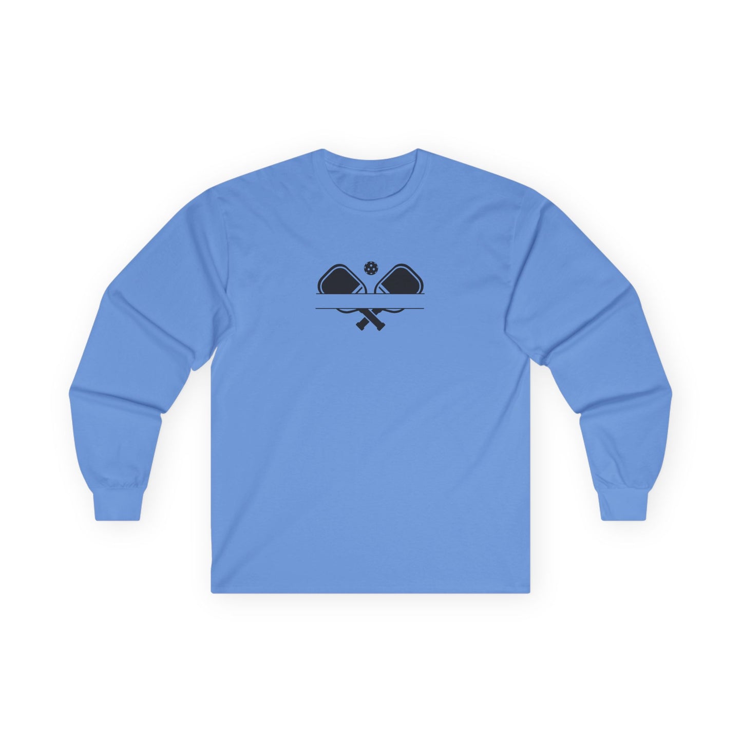 Men's Soft Pickleball Long Sleeves top - Double Paddles Blue