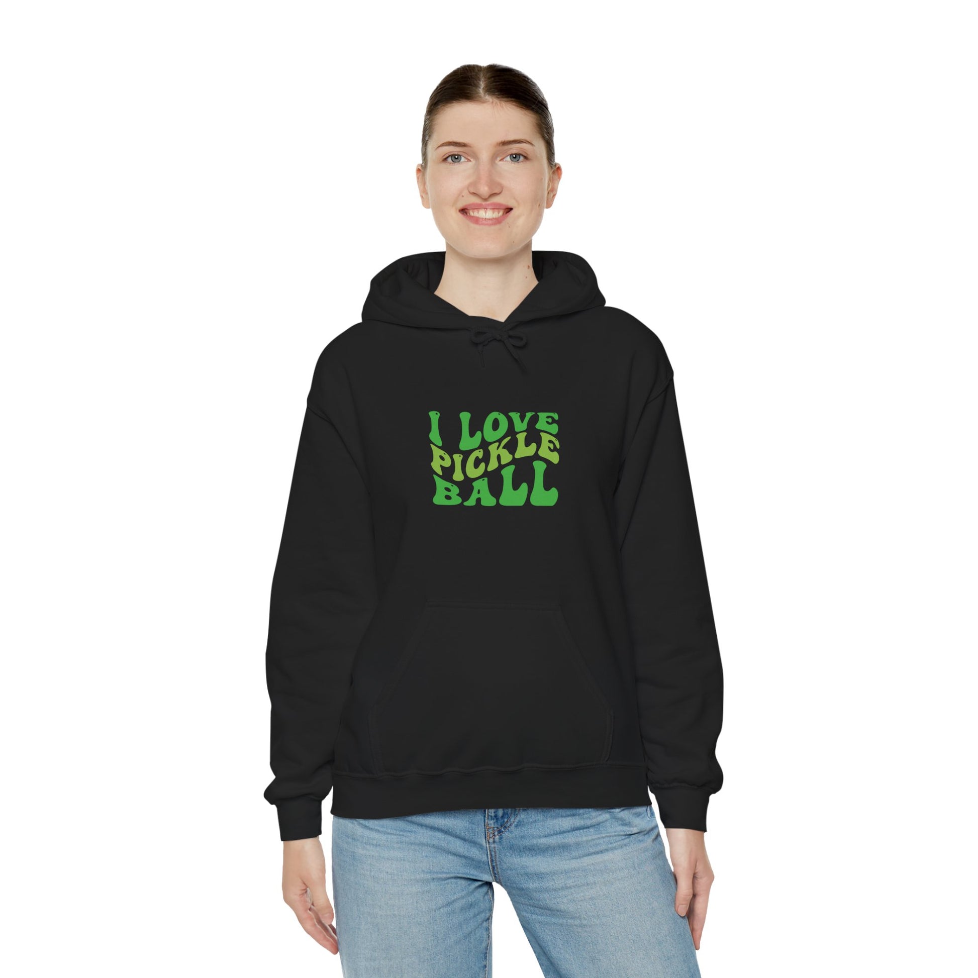 Women's Soft Pickleball Hoodie - I Love Pickleball