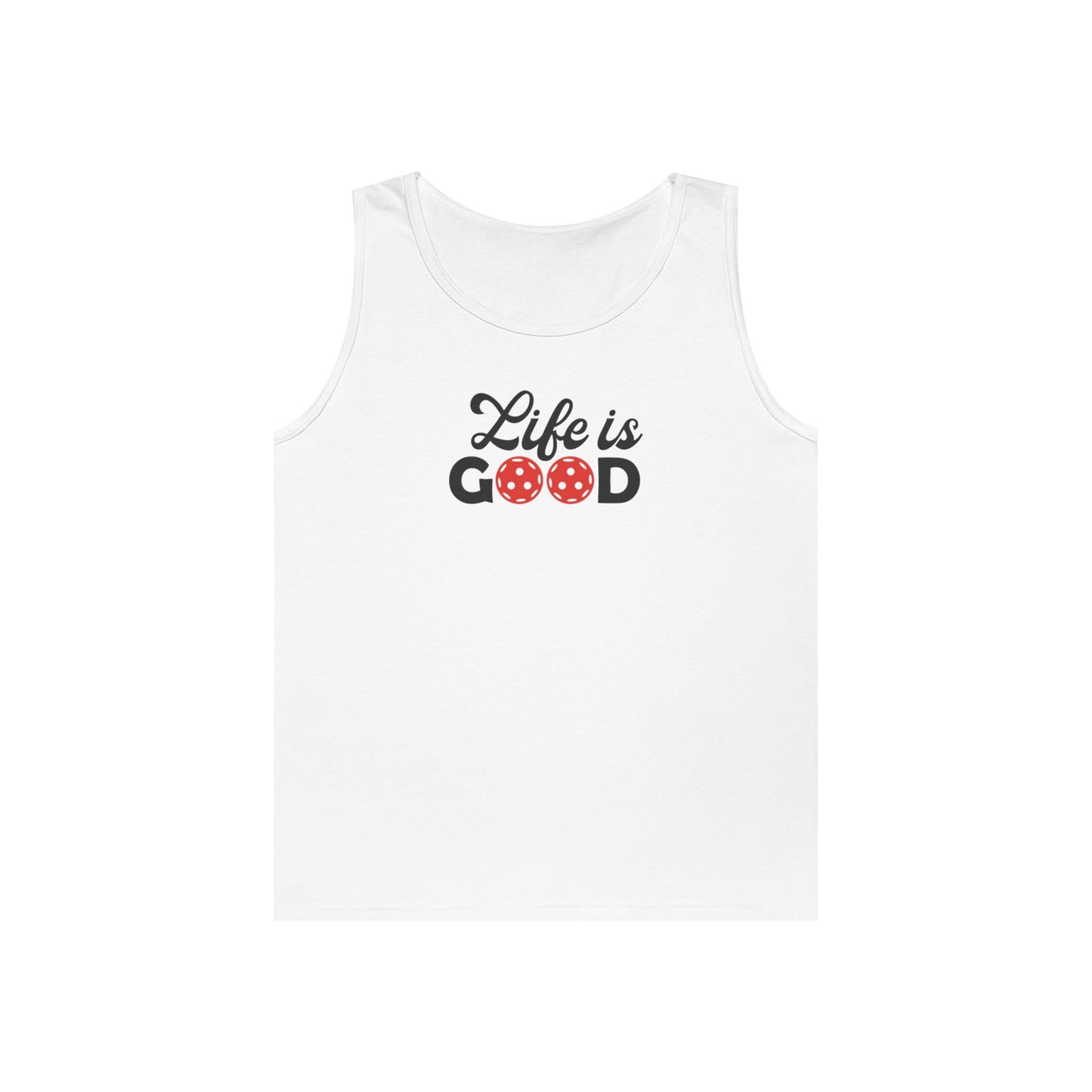 Women's Durable Pickleball Tank Top - Life is Good White
