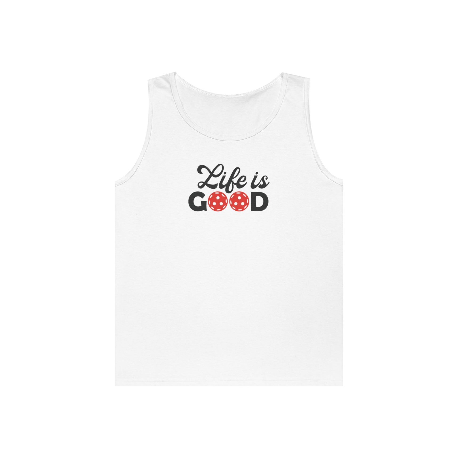 Women's Durable Pickleball Tank Top - Life is Good White