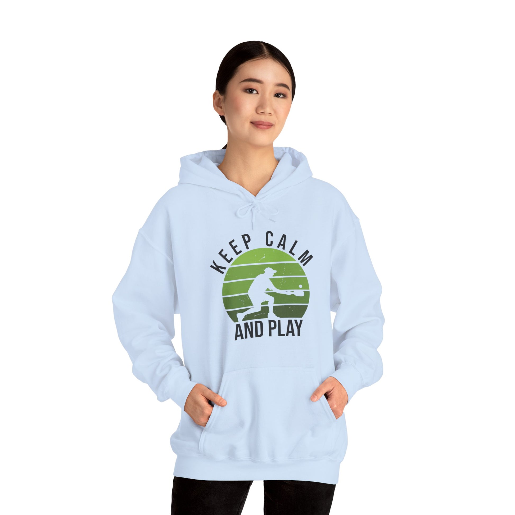 Women's Durable Pickleball Hoodie - Keep Calm and Play