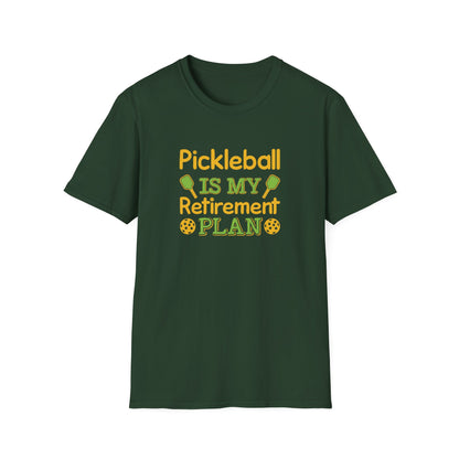 Women's Playful Pickleball T-shirt - Pickleball Is My Retirement Plan Green