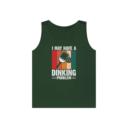 Men's Eye-Catching Pickleball Tank Top - I May Have a Dinking Problem Green
