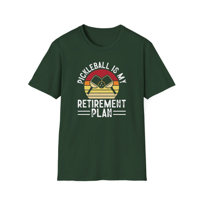 Men's Cool Pickleball T-shirt - Pickleball Is My Retirement Plan Green