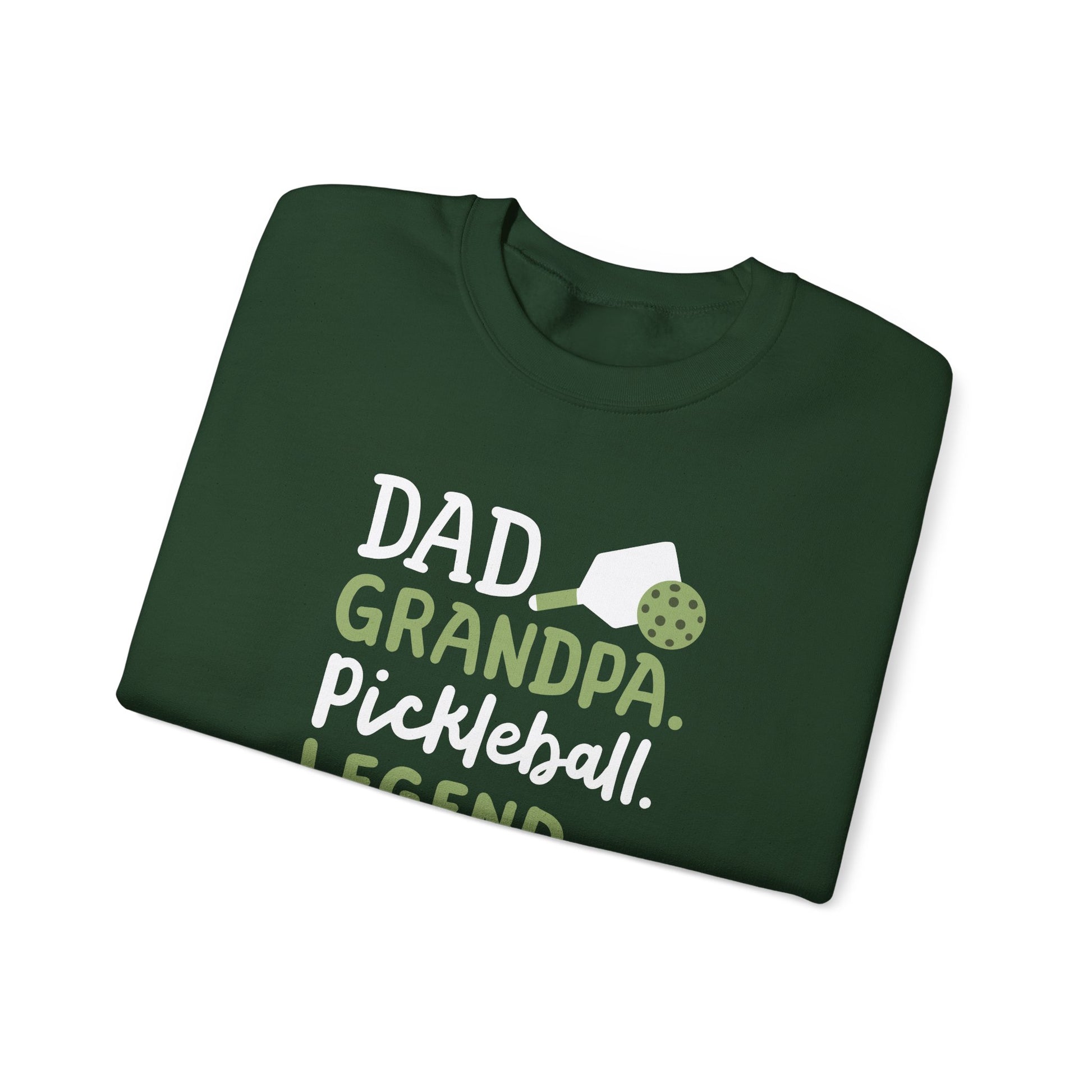 Men's Soft Pickleball Sweatshirt - Dad Grandpa Pickleball Legend