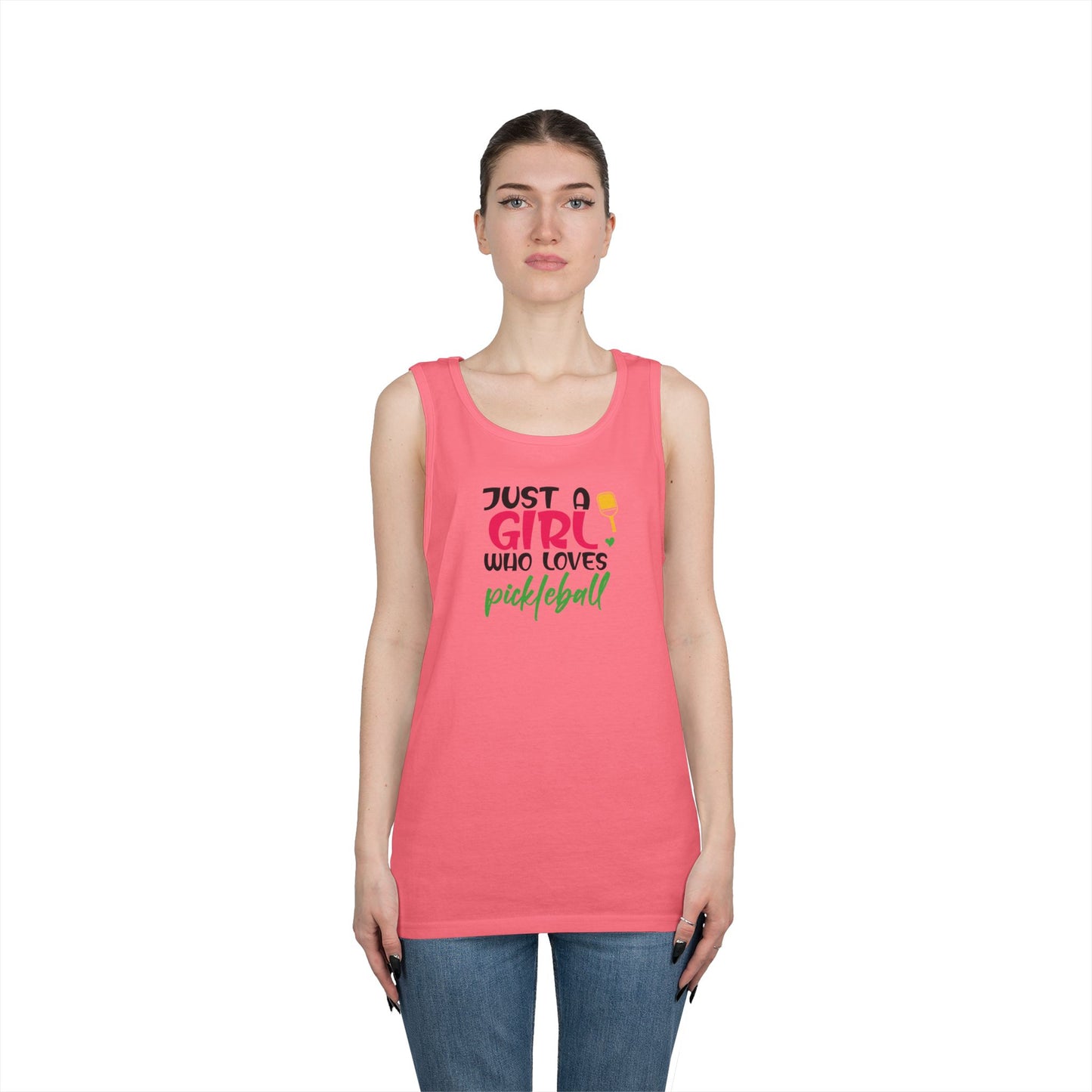 Women's Soft Pickleball Tank Top - Just a Girl Who Loves Pickleball