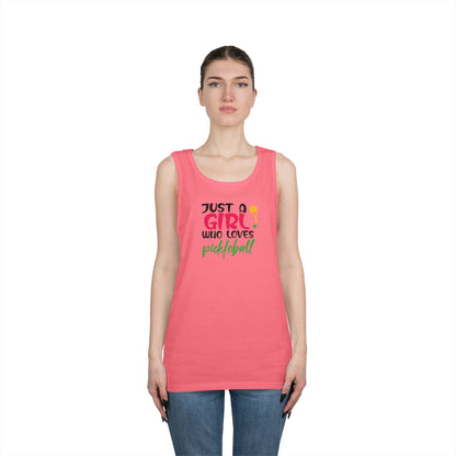 Women's Soft Pickleball Tank Top - Just a Girl Who Loves Pickleball