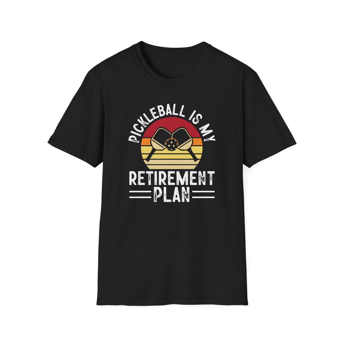 Women's Cool Pickleball T-shirt - Pickleball Is My Retirement Plan Black