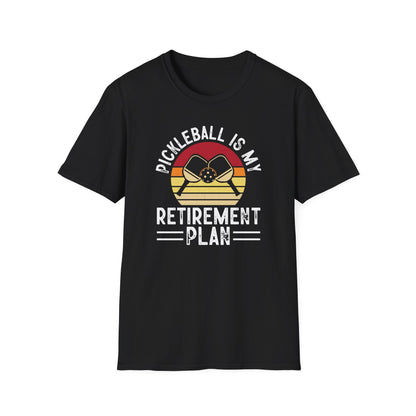 Women's Cool Pickleball T-shirt - Pickleball Is My Retirement Plan Black