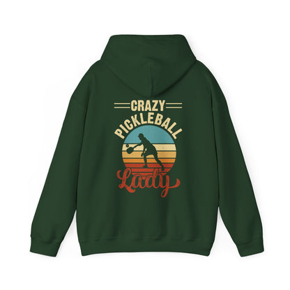 Women's Vibrant Pickleball Hoodie - Crazy Pickleball Lady