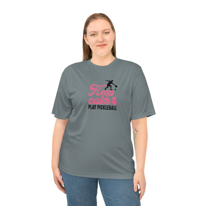 Women's Cute Pickleball T-shirt - Keep Calm & Play Pickleball