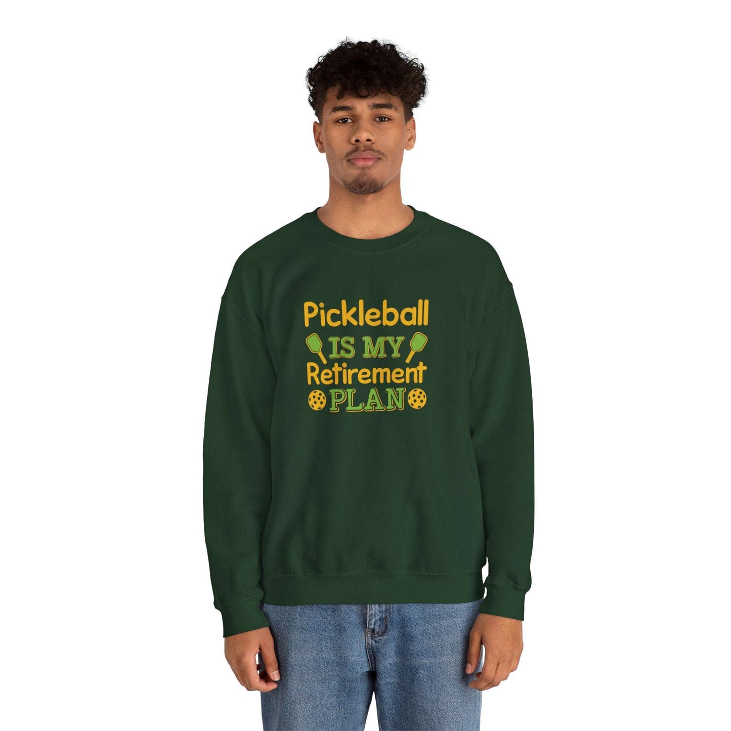 Men's Funny Pickleball Sweatshirt - Pickleball Is My Retirement Plan