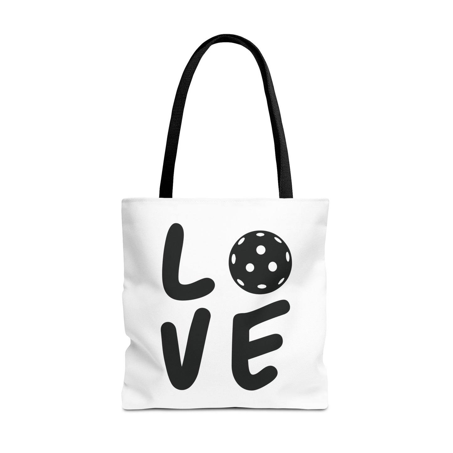 Pickleball Fun Tote Bag - Love with Pickleball Black