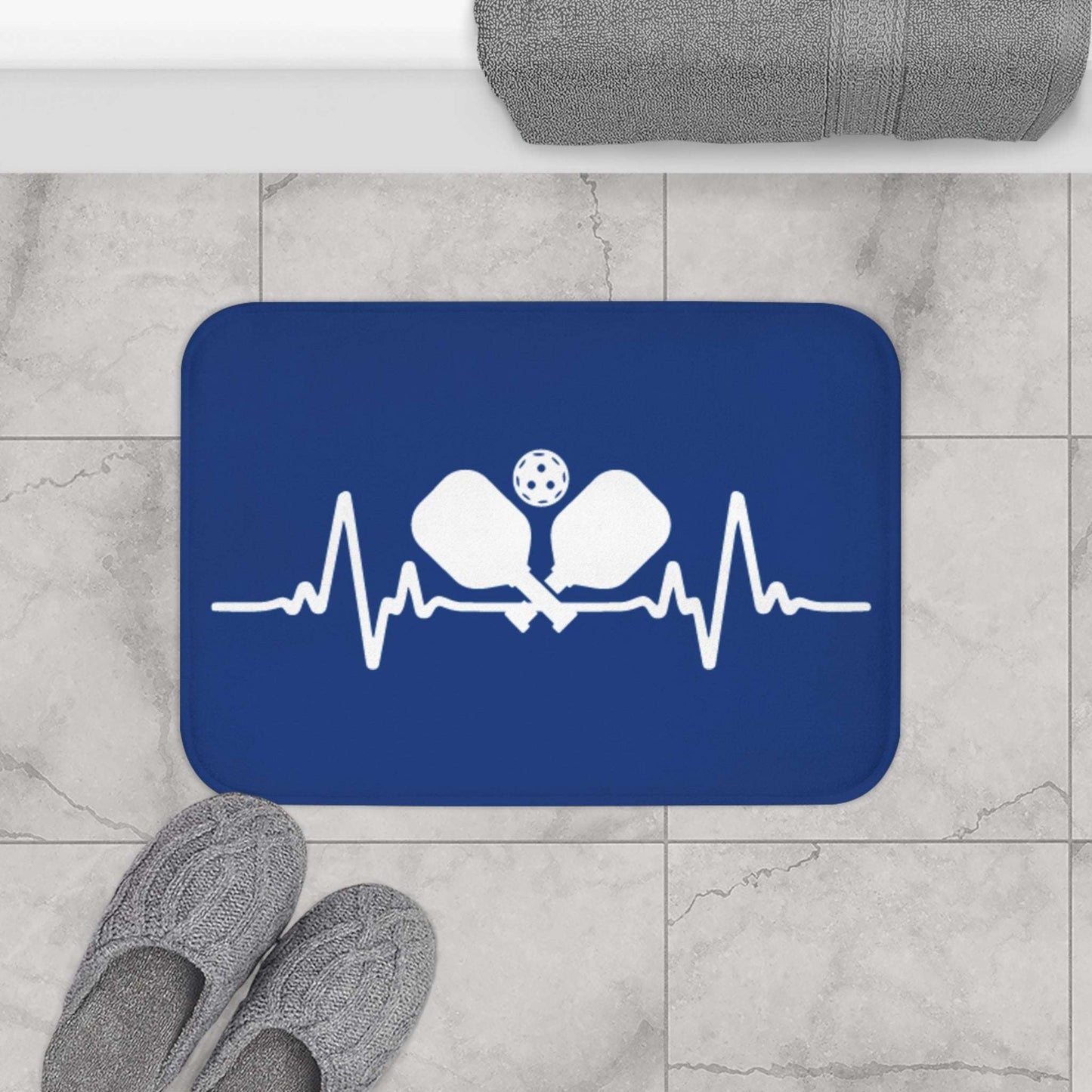 Pickleball Unique Bath mat - Pickleball pulse
