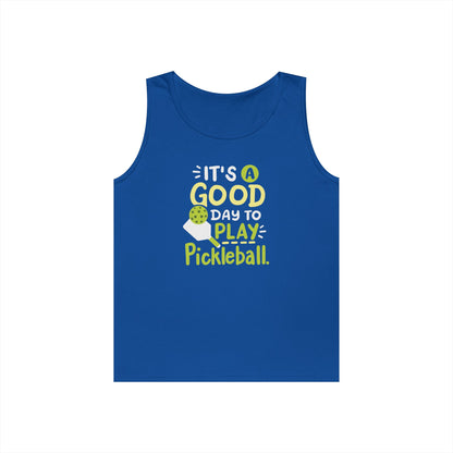 Men's Pickleball Tank Top - It's a Good Day to Play Pickleball Royal