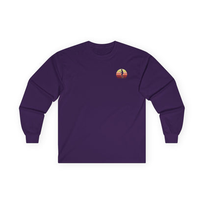 Men's Unique Pickleball Long Sleeves top - Great Minds Dink a Like Purple