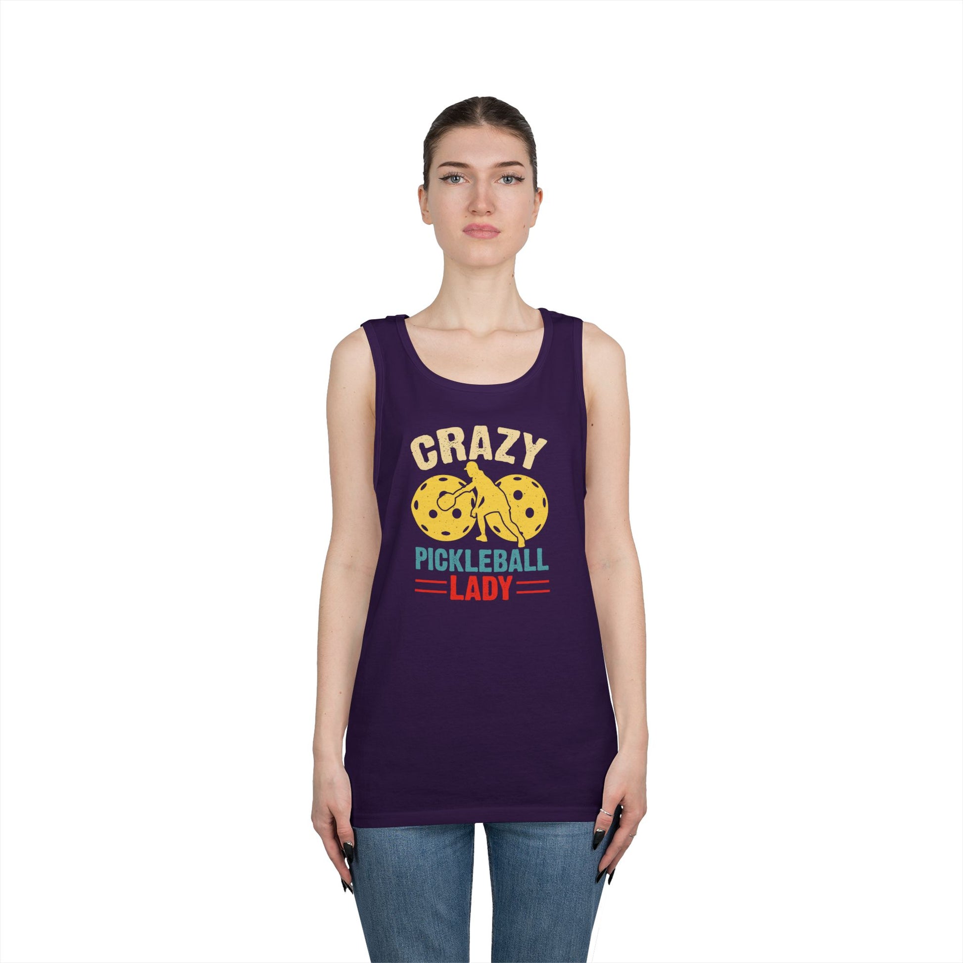 Women's Soft Pickleball Tank Top - Crazy Pickleball Lady