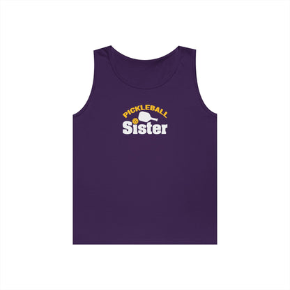 Women's Unique Pickleball Tank Top - Pickleball Sister Purple