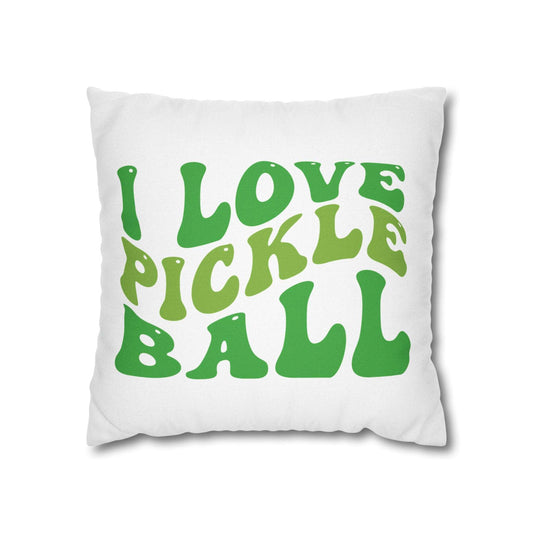 Pickleball Stylish Pillowcase - I Love Pickleball White