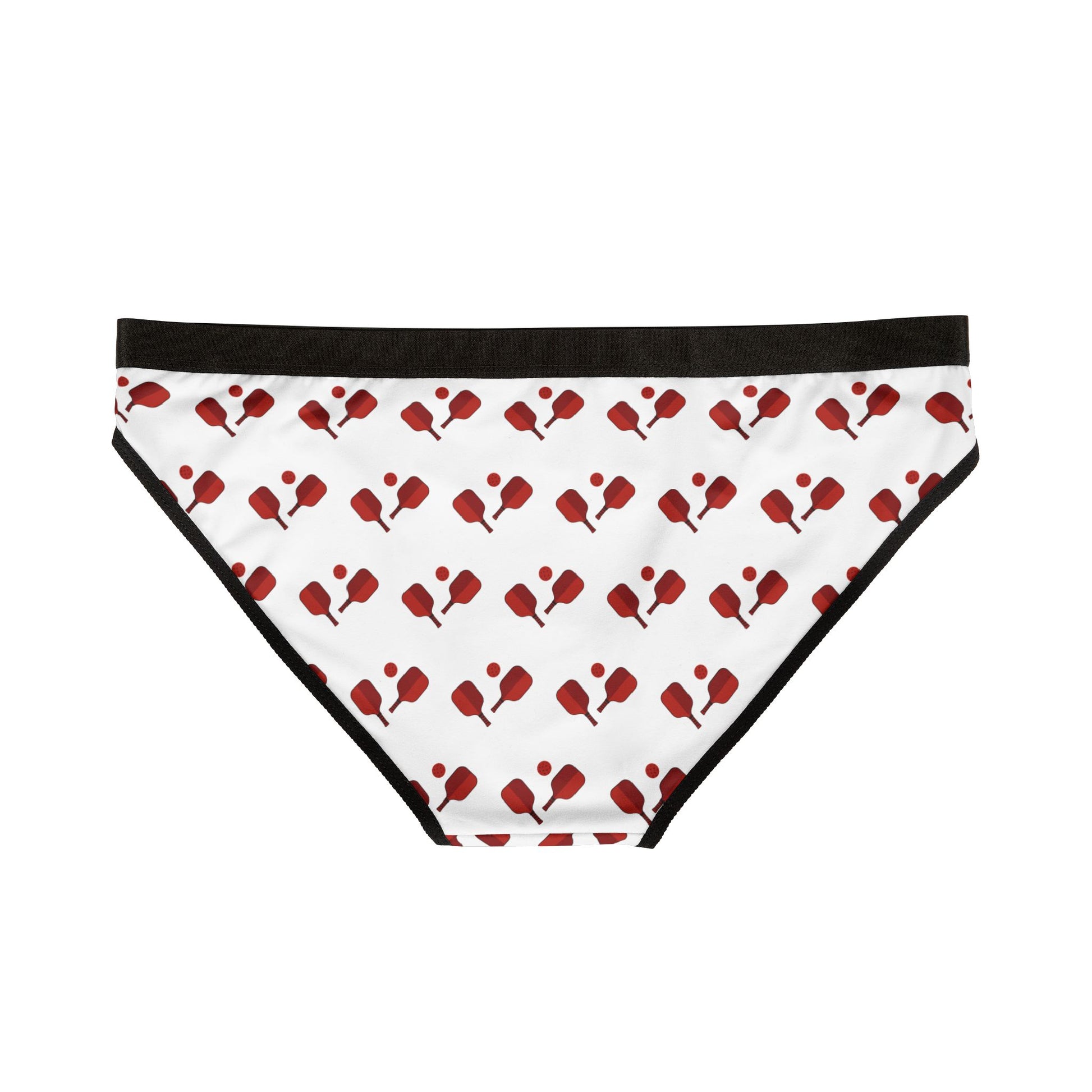 Women's Comfy Pickleball Brief - Red Paddles and Ball