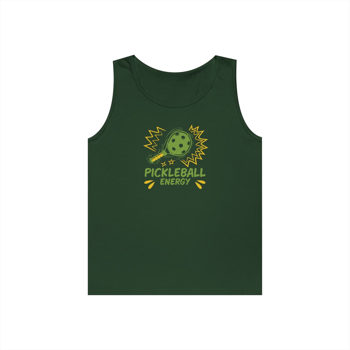 Women's Quirky Pickleball Tank Top - Pickleball Energy Green