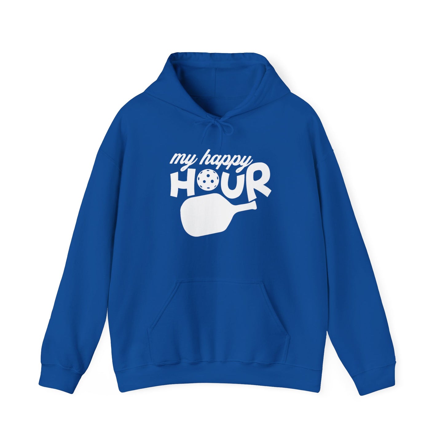Women's Comfy Pickleball Hoodie - My Happy Hour Royal