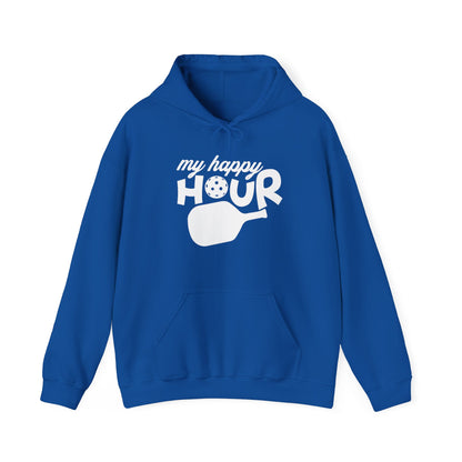 Women's Comfy Pickleball Hoodie - My Happy Hour Royal