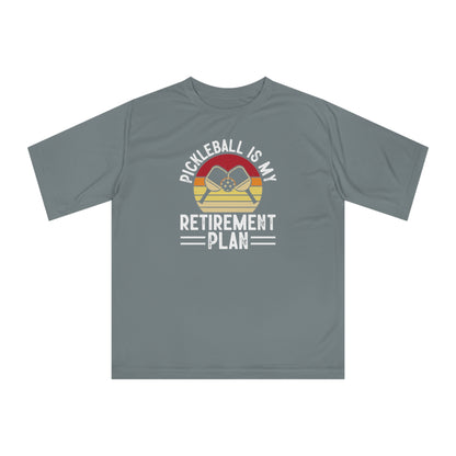 Women's Pickleball T-shirt - Pickleball Is My Retirement Plan Gray