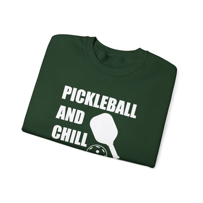 Women's Stylish Pickleball Sweatshirt - Pickleball and Chill