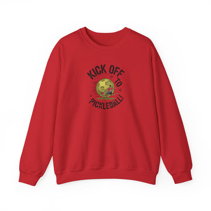Women's Soft Pickleball Sweatshirt - Kick Off to Pickleball Red