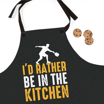 Funny Pickleball Apron - I'd rather be in the Kitchen