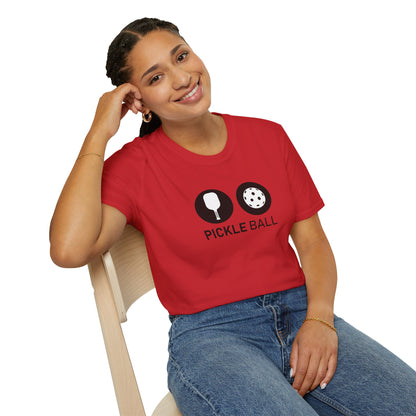 Women's Fun Pickleball T-shirt - Pickle and Ball