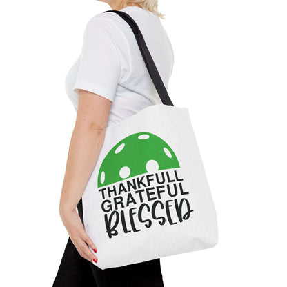 Pickleball Unique Tote Bag - Thankful Grateful Blessed