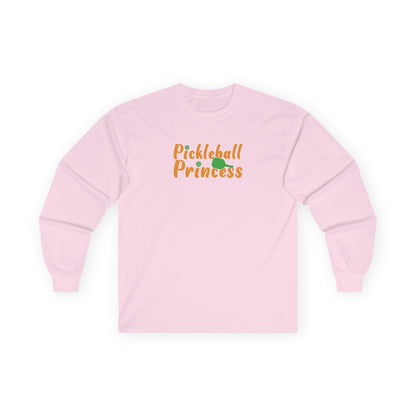 Women's Unique Pickleball Long Sleeves top - Pickleball Princess Pink