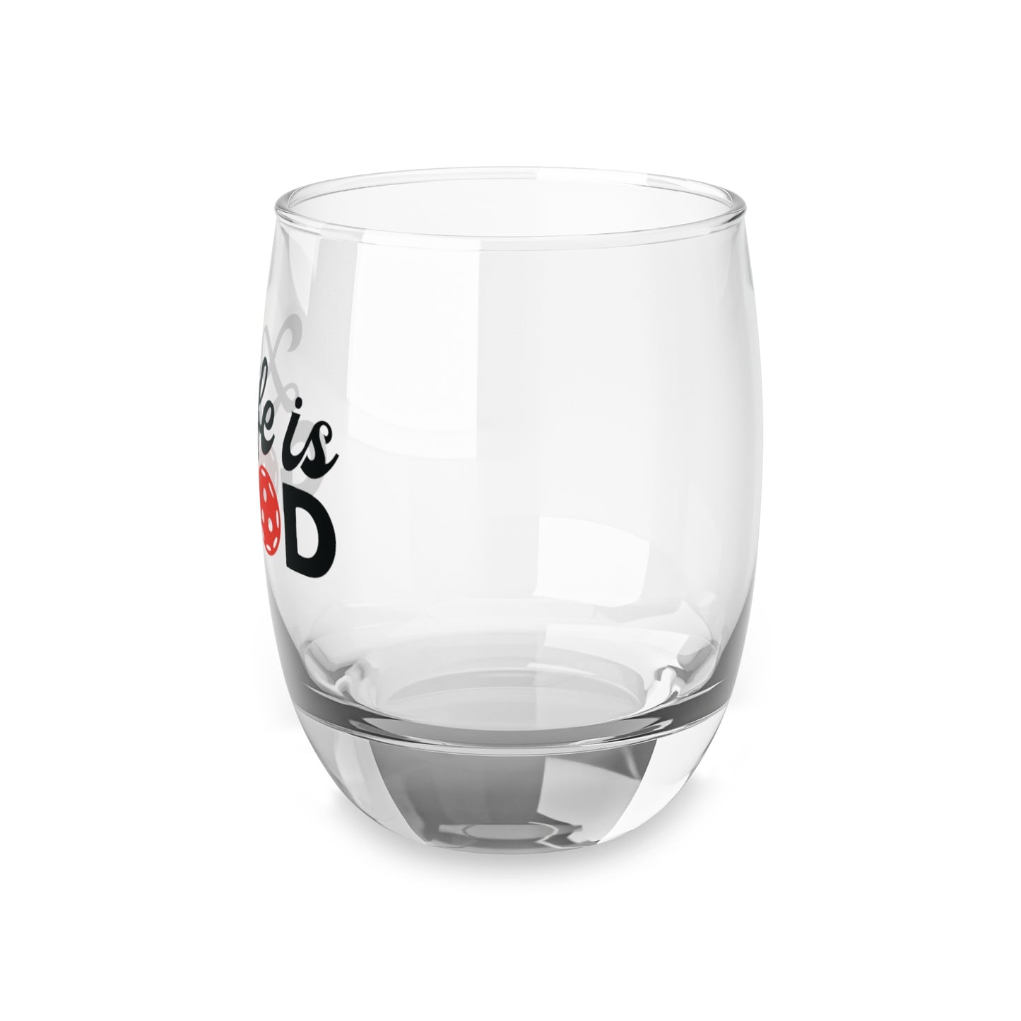 Pickleball Funny Whiskey Glass - Life is Good