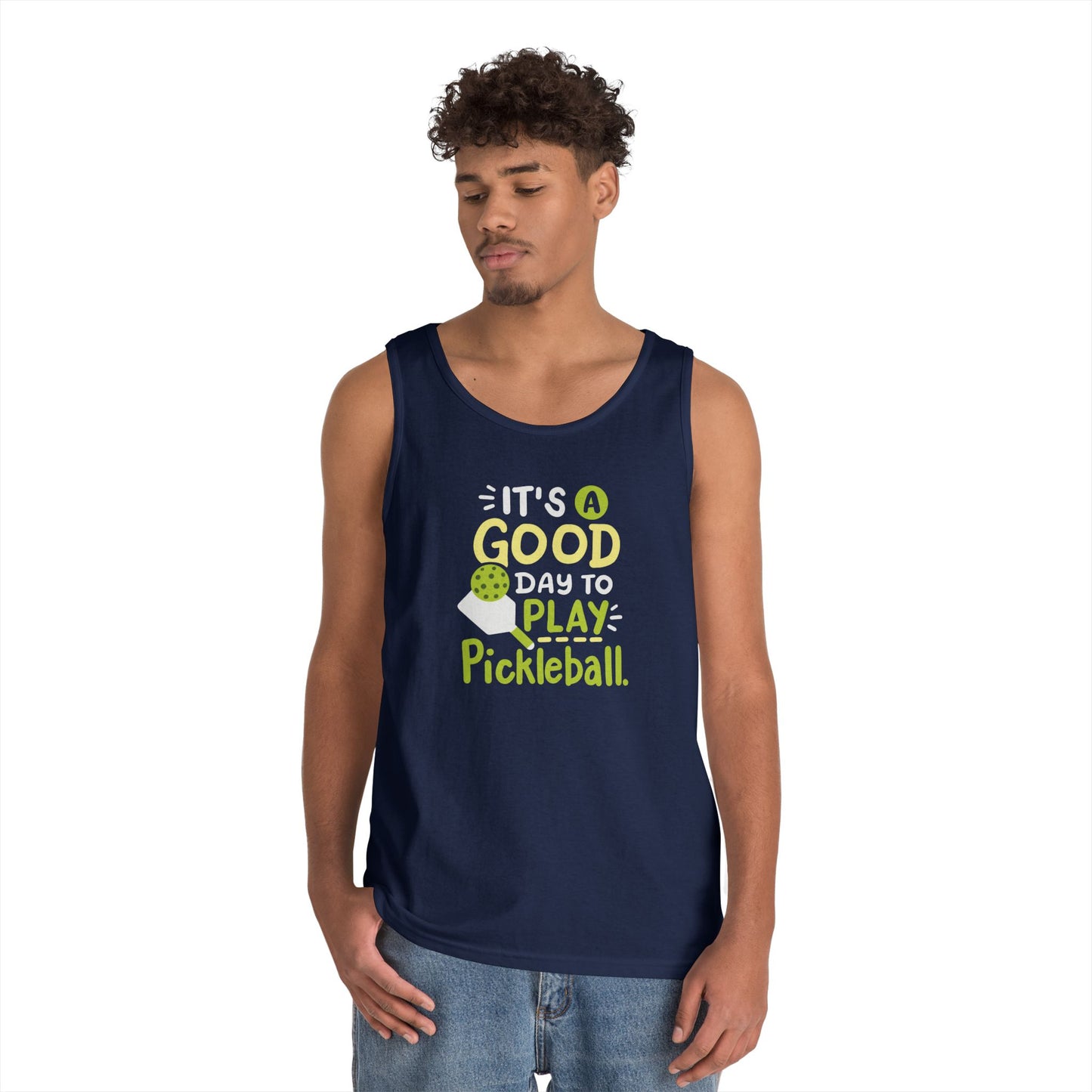 Men's Pickleball Tank Top - It's a Good Day to Play Pickleball