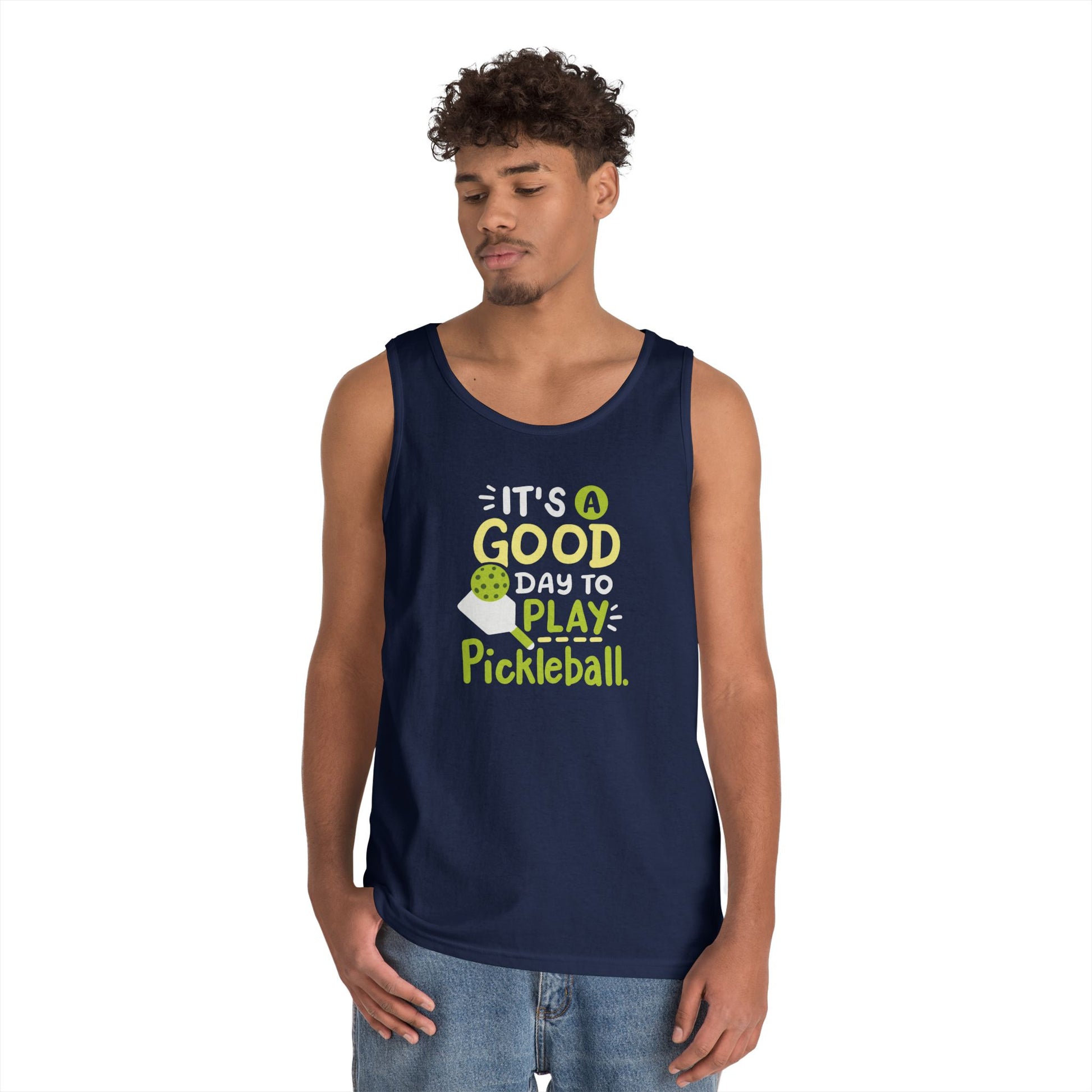 Men's Pickleball Tank Top - It's a Good Day to Play Pickleball