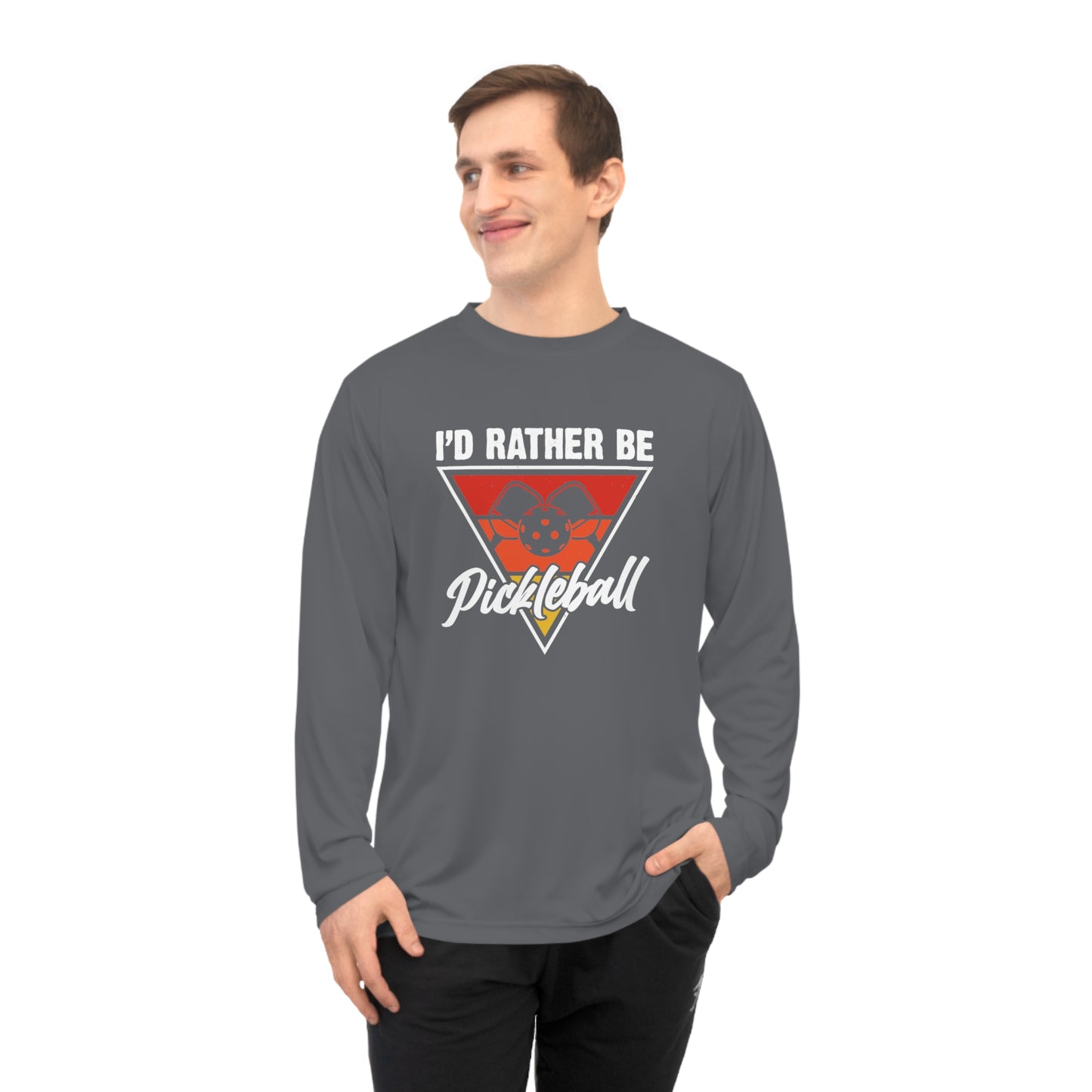 Men's Pickleball Long Sleeves top - I'd Rather Be Pickleball