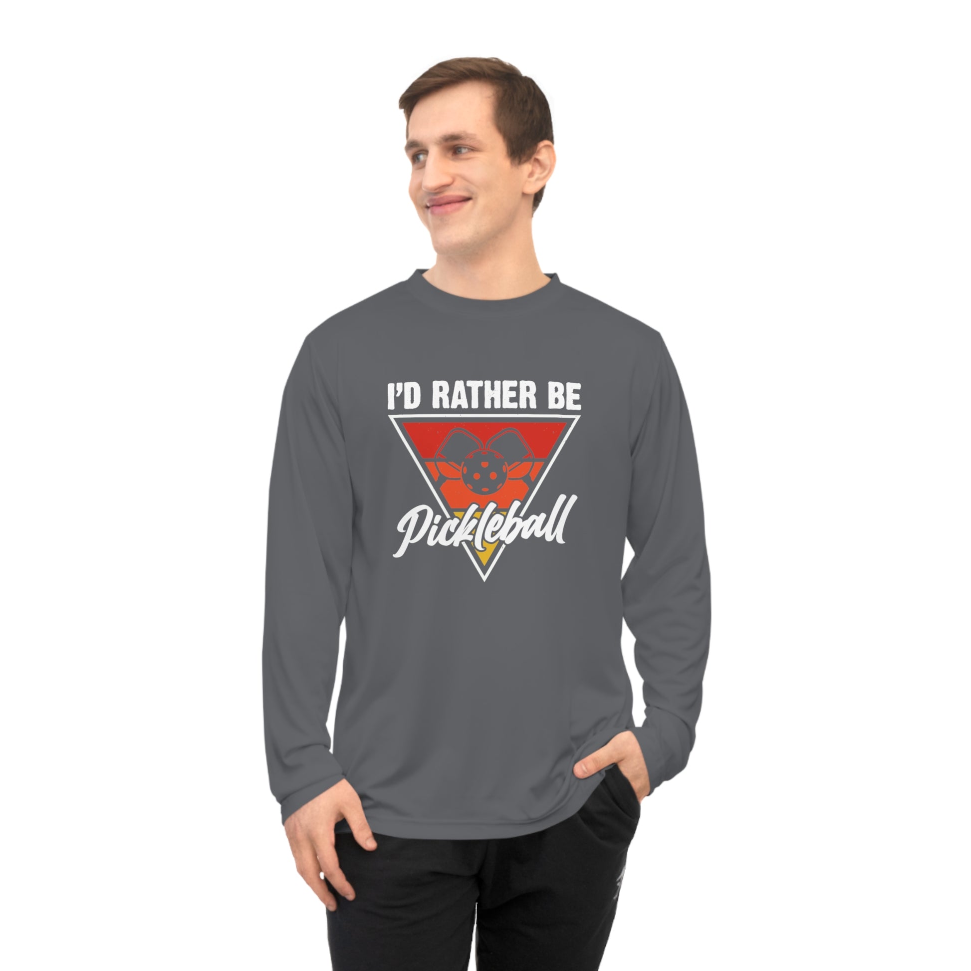 Men's Pickleball Long Sleeves top - I'd Rather Be Pickleball