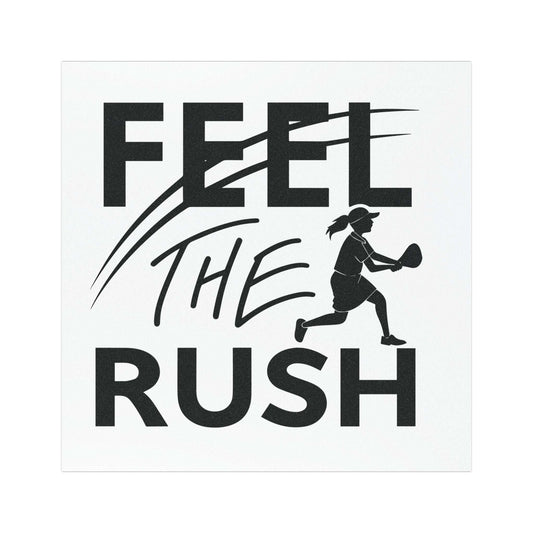 Pickleball Fun Car Magnet - Feel the Rush 5'' × 5''