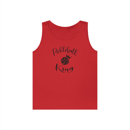 Men's Stylish Pickleball Tank Top - Pickleball King Red